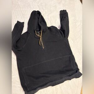 Black Hoodie with Brown Drawstrings Xl work wear career